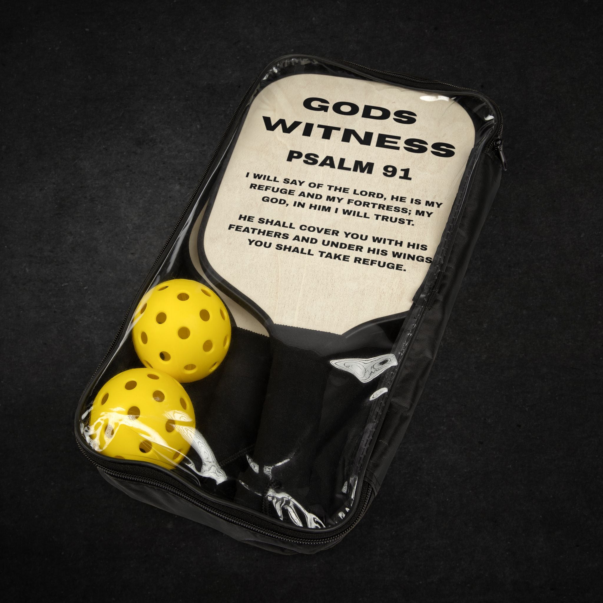 GODS WITNESS | Psalm 91 Pickleball Paddle Set