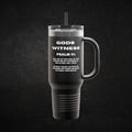 God's Witness Psalm 91 40oz Insulated Travel Mug
