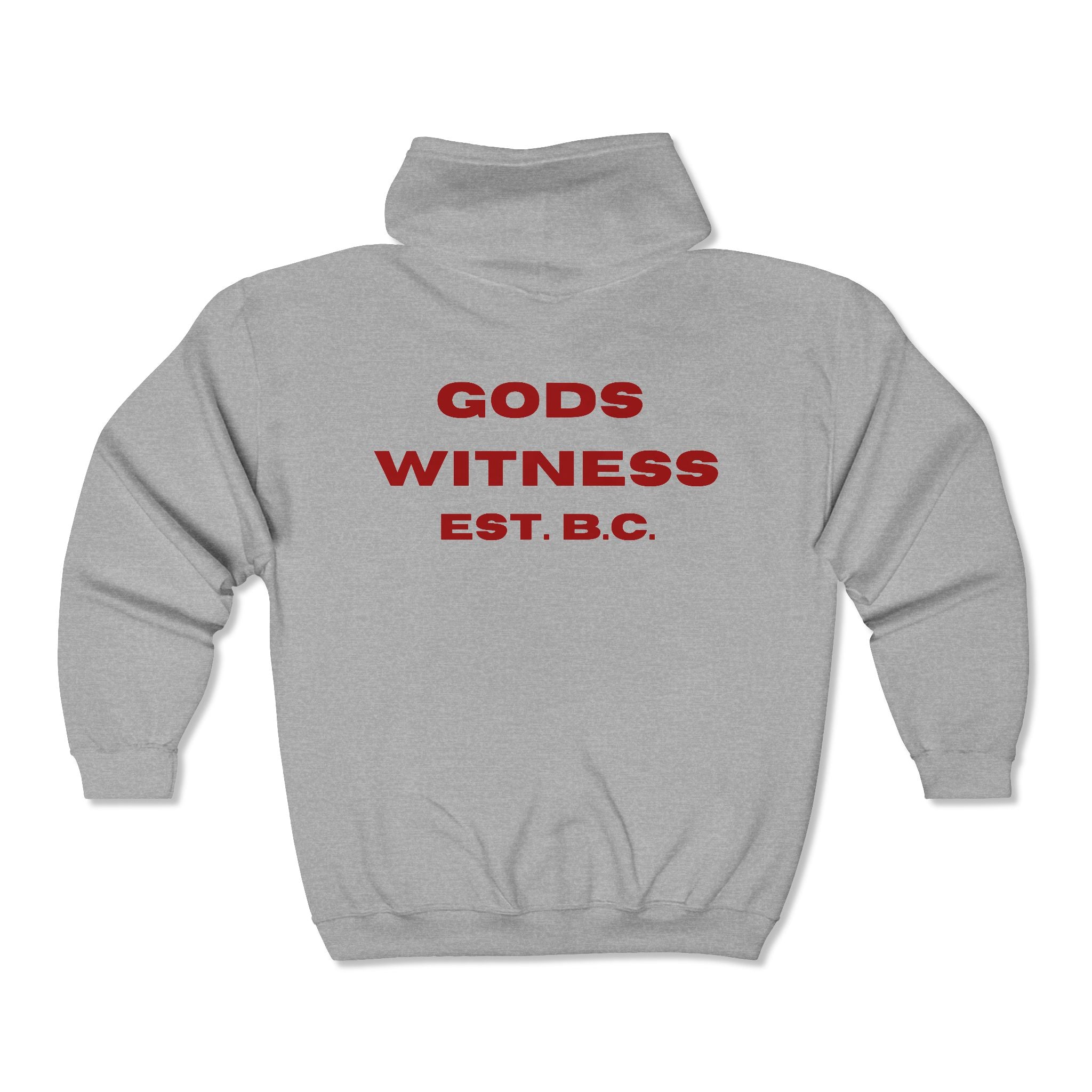 Gods Witness Est. B.C. Unisex Zip Hoodie