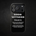GODS WITNESS | Psalm 91 iPhone Case | iPhone Pro 17 Scripture Based Phone Case