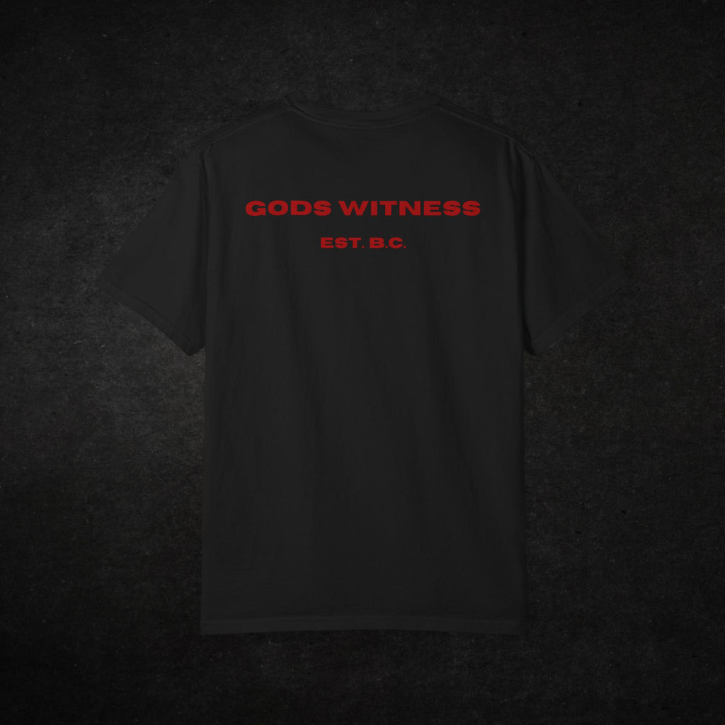 Gods Witness Est. B.C. Short Sleeve Unisex Black T-Shirt