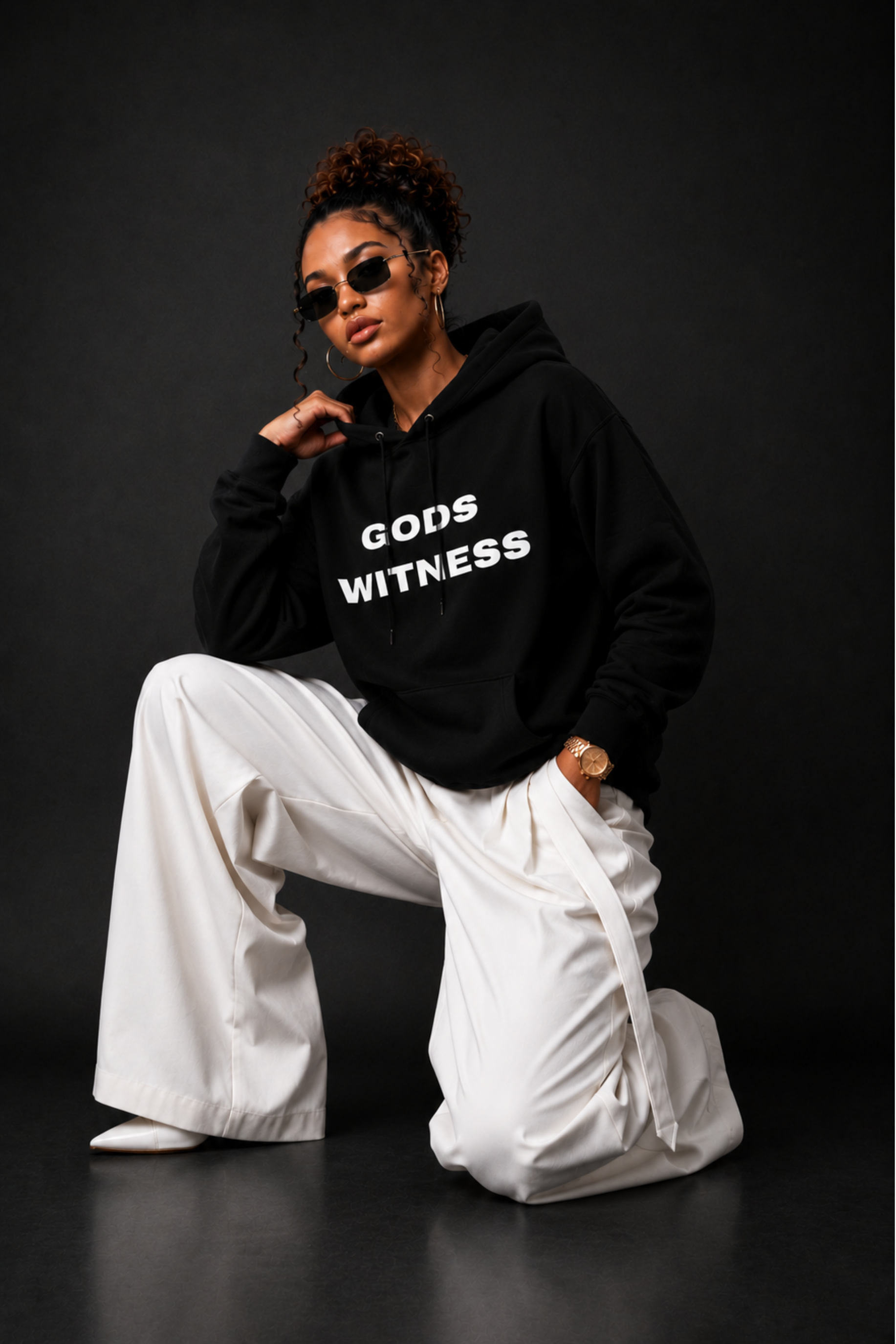 Gods Witness Unisex Hoodie | Black