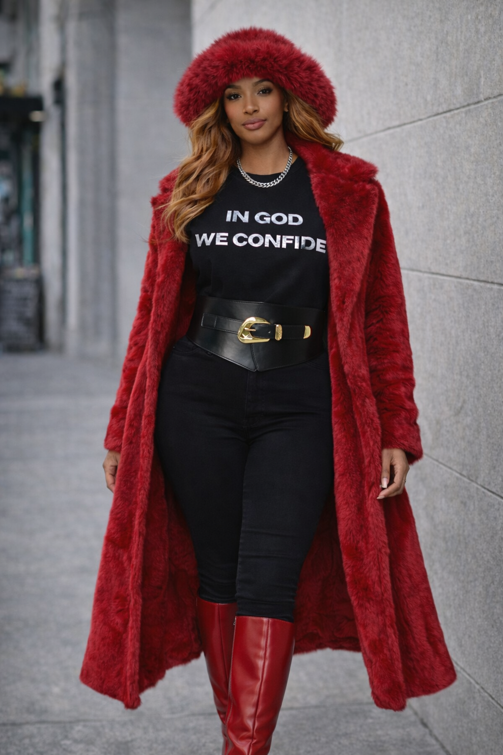 In God We Confide Long Sleeve Tee