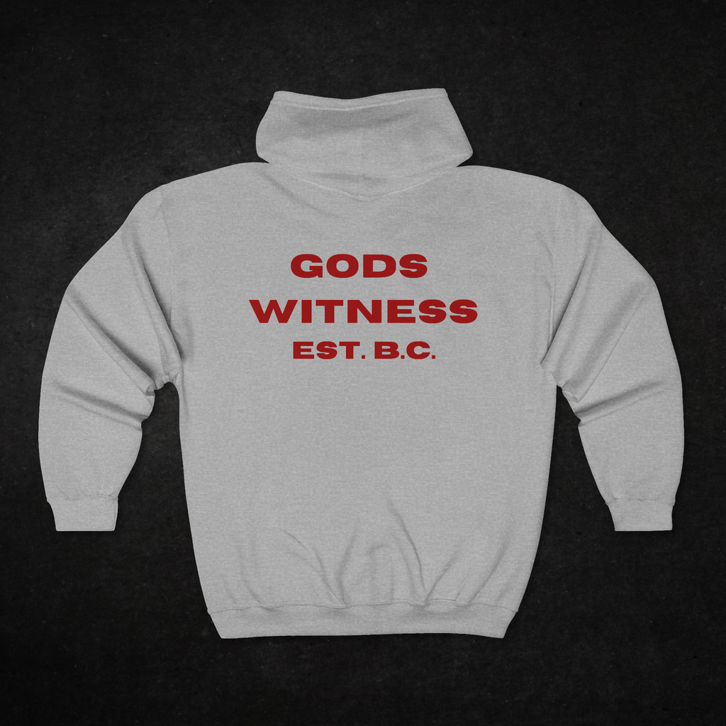 Gods Witness Est. B.C. Unisex Zip Hoodie