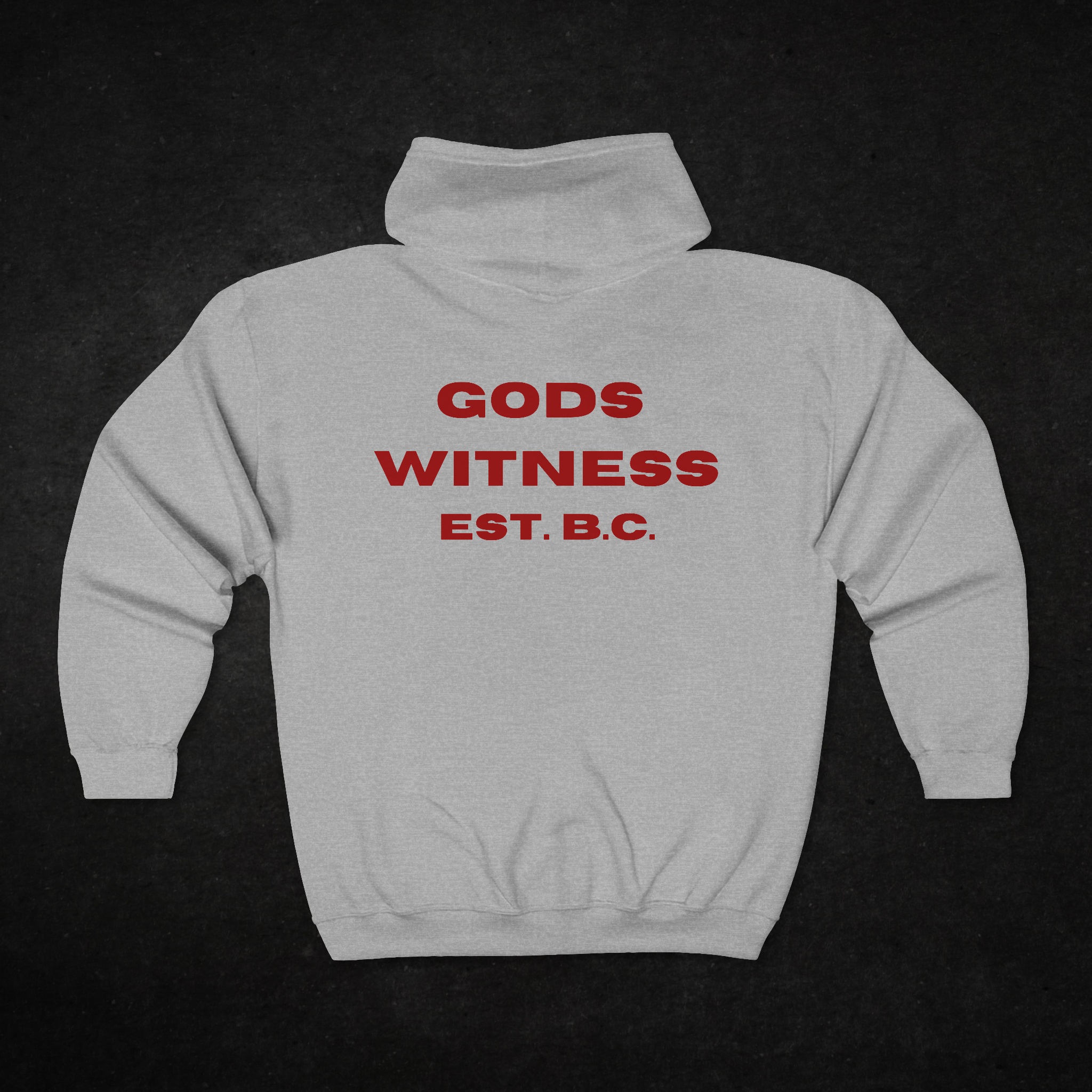 Gods Witness Est. B.C. Unisex Zip Hoodie