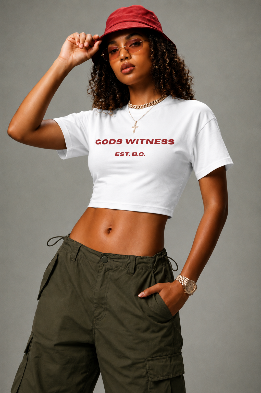 Gods Witness Est. B.C. Short Sleeve Unisex White T-Shirt