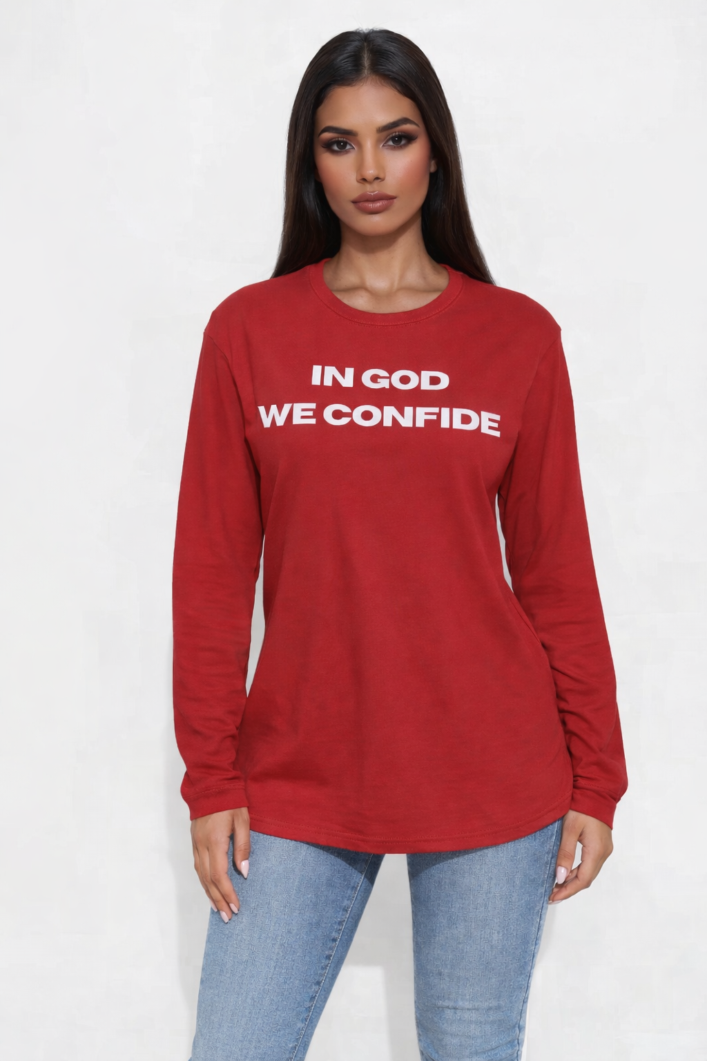 In God We Confide Long Sleeve Tee